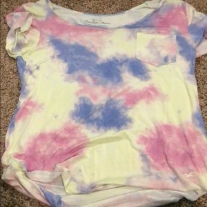 Loose fitting tie dye t-shirt